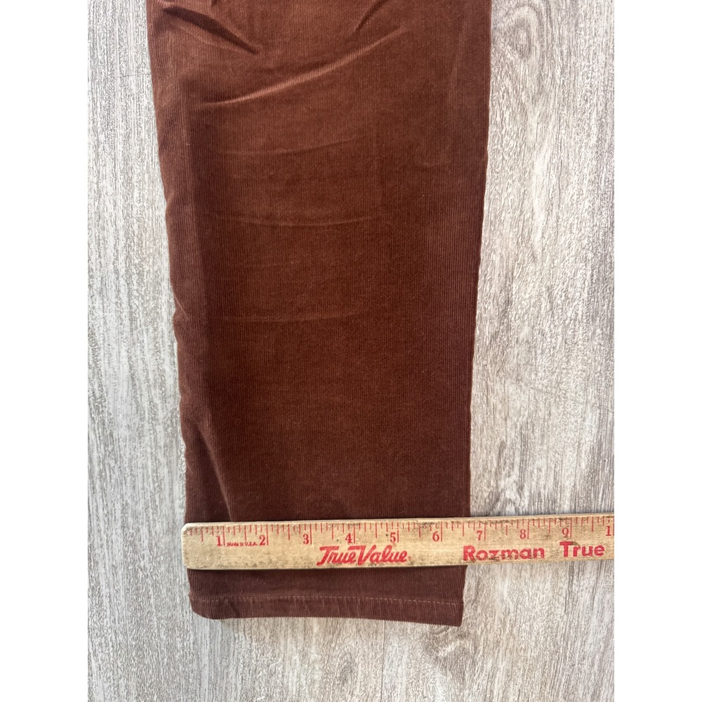 AG Adriano Goldschmied The Isabelle Button-Up Brown Corduroy Straight Crop 27R - Picture 10 of 10